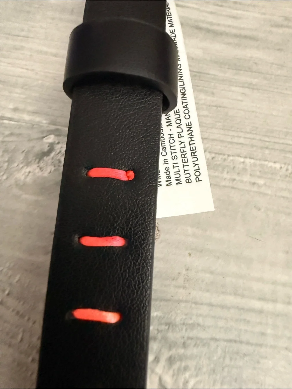 Black girls Belt with Rainbow Accent